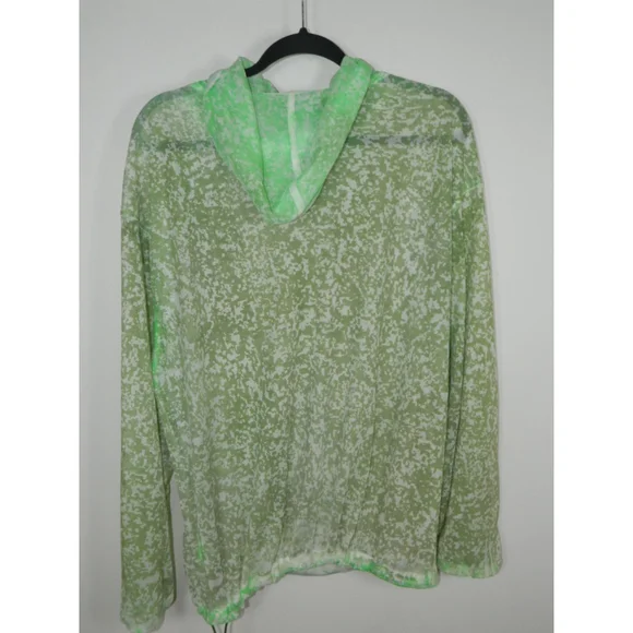 Geek Out Store Hoodie Medium Green Mesh Heat Reactive Color